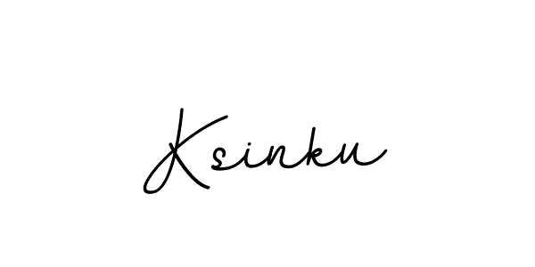 How to make Ksinku name signature. Use BallpointsItalic-DORy9 style for creating short signs online. This is the latest handwritten sign. Ksinku signature style 11 images and pictures png