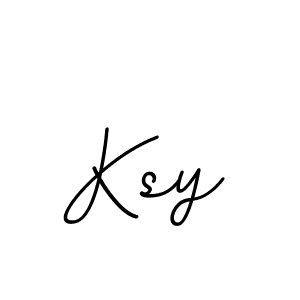 Use a signature maker to create a handwritten signature online. With this signature software, you can design (BallpointsItalic-DORy9) your own signature for name Ksy. Ksy signature style 11 images and pictures png