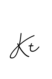 Create a beautiful signature design for name Kt. With this signature (BallpointsItalic-DORy9) fonts, you can make a handwritten signature for free. Kt signature style 11 images and pictures png