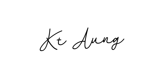 You should practise on your own different ways (BallpointsItalic-DORy9) to write your name (Kt Aung) in signature. don't let someone else do it for you. Kt Aung signature style 11 images and pictures png