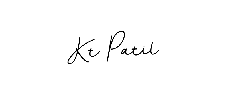 How to make Kt Patil name signature. Use BallpointsItalic-DORy9 style for creating short signs online. This is the latest handwritten sign. Kt Patil signature style 11 images and pictures png