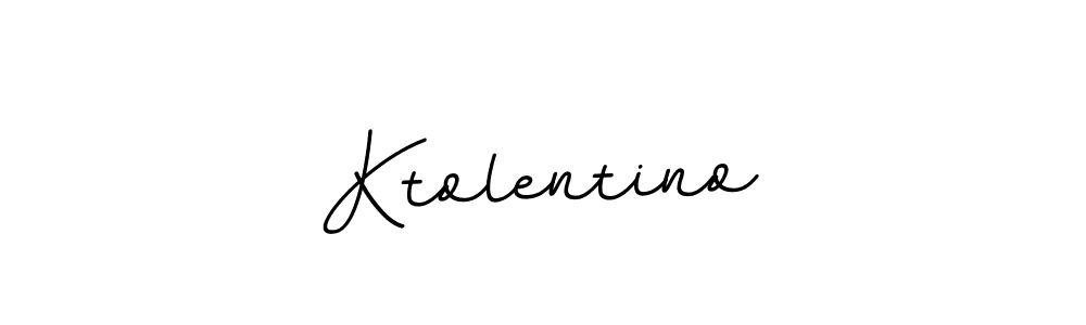 Use a signature maker to create a handwritten signature online. With this signature software, you can design (BallpointsItalic-DORy9) your own signature for name Ktolentino. Ktolentino signature style 11 images and pictures png