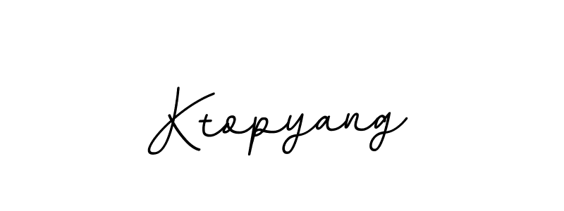 How to make Ktopyang signature? BallpointsItalic-DORy9 is a professional autograph style. Create handwritten signature for Ktopyang name. Ktopyang signature style 11 images and pictures png