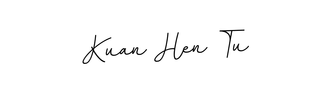 Use a signature maker to create a handwritten signature online. With this signature software, you can design (BallpointsItalic-DORy9) your own signature for name Kuan Hen Tu. Kuan Hen Tu signature style 11 images and pictures png