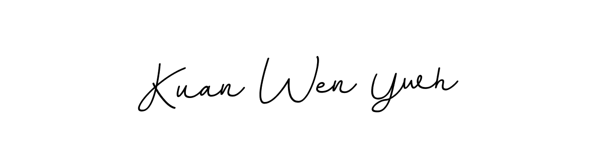 Use a signature maker to create a handwritten signature online. With this signature software, you can design (BallpointsItalic-DORy9) your own signature for name Kuan Wen Ywh. Kuan Wen Ywh signature style 11 images and pictures png