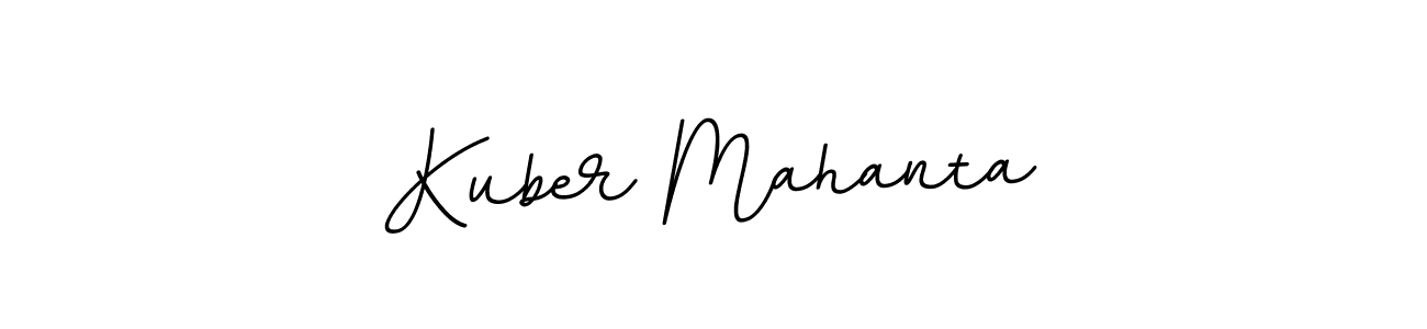 Design your own signature with our free online signature maker. With this signature software, you can create a handwritten (BallpointsItalic-DORy9) signature for name Kuber Mahanta. Kuber Mahanta signature style 11 images and pictures png