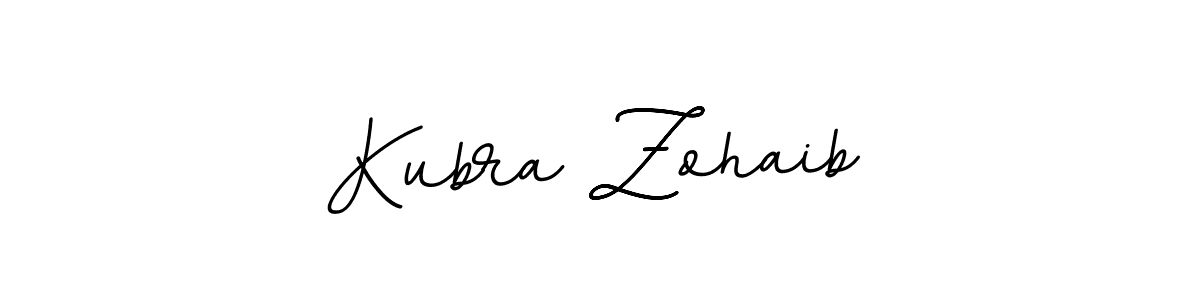 Design your own signature with our free online signature maker. With this signature software, you can create a handwritten (BallpointsItalic-DORy9) signature for name Kubra Zohaib. Kubra Zohaib signature style 11 images and pictures png