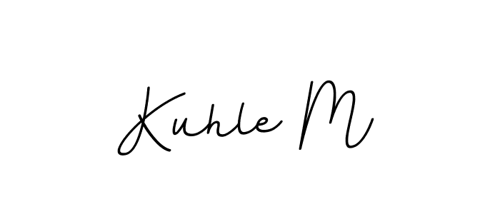 Design your own signature with our free online signature maker. With this signature software, you can create a handwritten (BallpointsItalic-DORy9) signature for name Kuhle M. Kuhle M signature style 11 images and pictures png