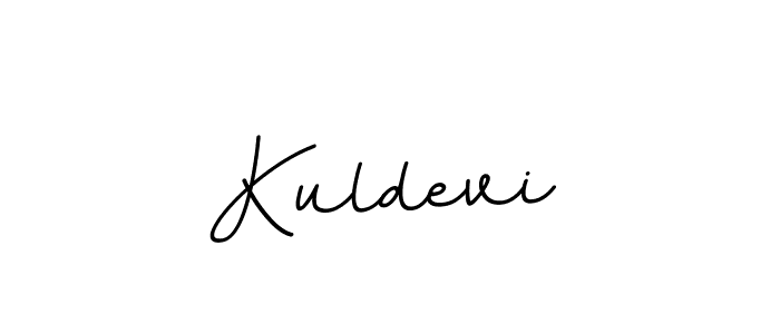 Design your own signature with our free online signature maker. With this signature software, you can create a handwritten (BallpointsItalic-DORy9) signature for name Kuldevi. Kuldevi signature style 11 images and pictures png