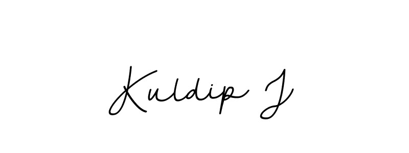 Kuldip J stylish signature style. Best Handwritten Sign (BallpointsItalic-DORy9) for my name. Handwritten Signature Collection Ideas for my name Kuldip J. Kuldip J signature style 11 images and pictures png