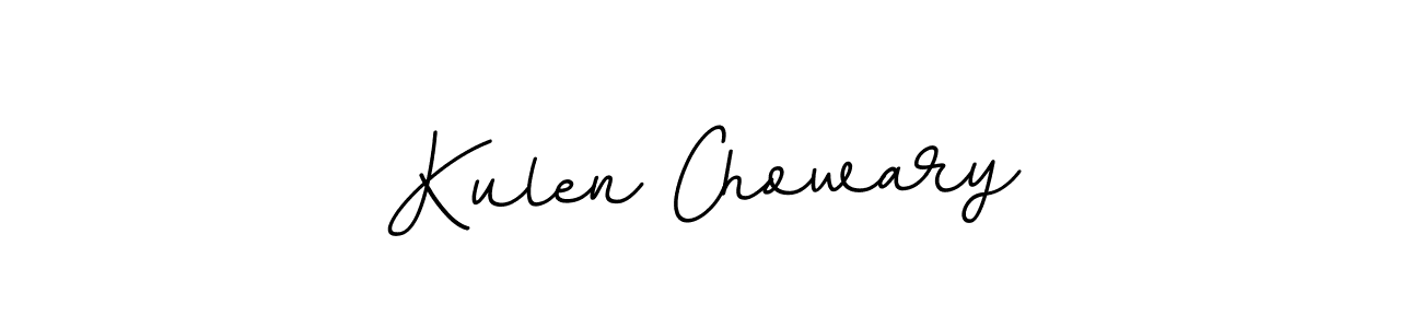 Make a beautiful signature design for name Kulen Chowary. With this signature (BallpointsItalic-DORy9) style, you can create a handwritten signature for free. Kulen Chowary signature style 11 images and pictures png