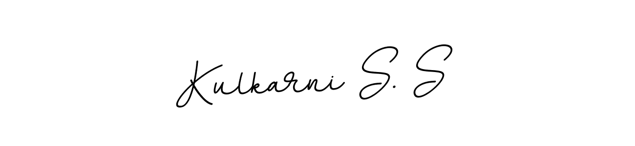 Also we have Kulkarni S. S name is the best signature style. Create professional handwritten signature collection using BallpointsItalic-DORy9 autograph style. Kulkarni S. S signature style 11 images and pictures png