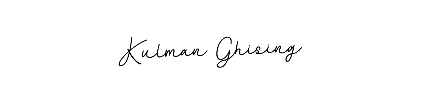 Design your own signature with our free online signature maker. With this signature software, you can create a handwritten (BallpointsItalic-DORy9) signature for name Kulman Ghising. Kulman Ghising signature style 11 images and pictures png