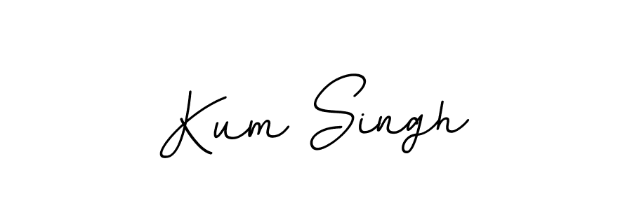 Design your own signature with our free online signature maker. With this signature software, you can create a handwritten (BallpointsItalic-DORy9) signature for name Kum Singh. Kum Singh signature style 11 images and pictures png