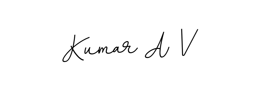 BallpointsItalic-DORy9 is a professional signature style that is perfect for those who want to add a touch of class to their signature. It is also a great choice for those who want to make their signature more unique. Get Kumar A V name to fancy signature for free. Kumar A V signature style 11 images and pictures png