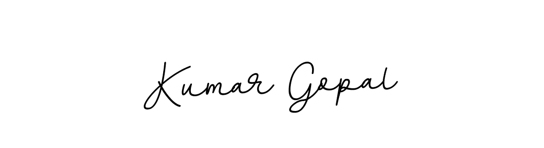 How to make Kumar Gopal name signature. Use BallpointsItalic-DORy9 style for creating short signs online. This is the latest handwritten sign. Kumar Gopal signature style 11 images and pictures png