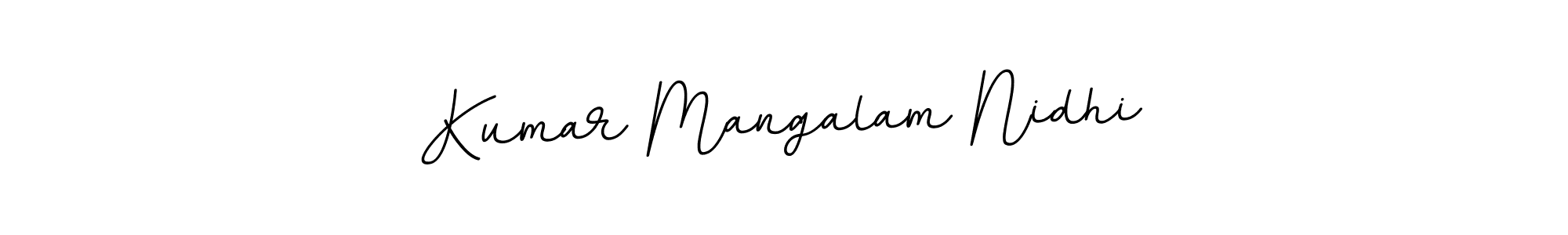 Use a signature maker to create a handwritten signature online. With this signature software, you can design (BallpointsItalic-DORy9) your own signature for name Kumar Mangalam Nidhi. Kumar Mangalam Nidhi signature style 11 images and pictures png