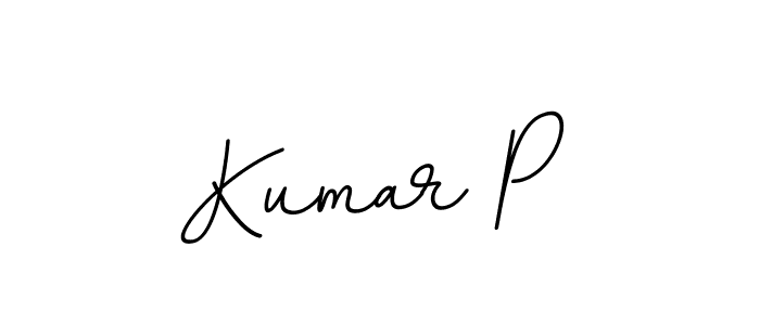 Kumar P stylish signature style. Best Handwritten Sign (BallpointsItalic-DORy9) for my name. Handwritten Signature Collection Ideas for my name Kumar P. Kumar P signature style 11 images and pictures png