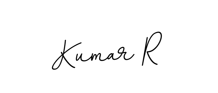 Create a beautiful signature design for name Kumar R. With this signature (BallpointsItalic-DORy9) fonts, you can make a handwritten signature for free. Kumar R signature style 11 images and pictures png