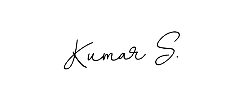 Use a signature maker to create a handwritten signature online. With this signature software, you can design (BallpointsItalic-DORy9) your own signature for name Kumar S.. Kumar S. signature style 11 images and pictures png