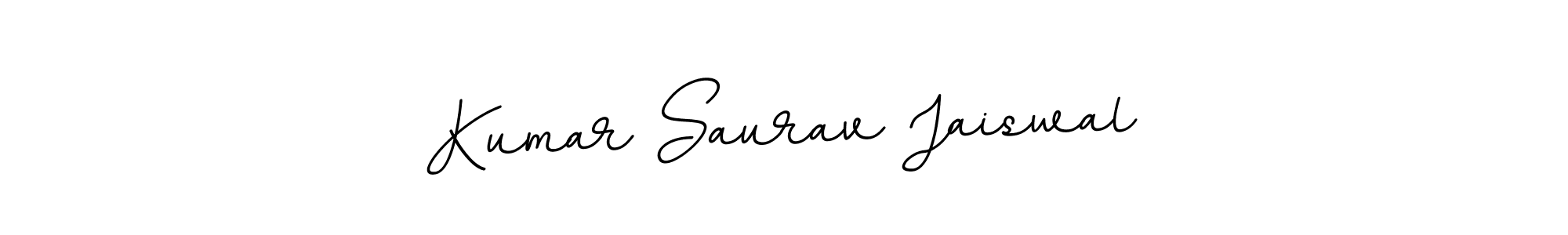 You should practise on your own different ways (BallpointsItalic-DORy9) to write your name (Kumar Saurav Jaiswal) in signature. don't let someone else do it for you. Kumar Saurav Jaiswal signature style 11 images and pictures png