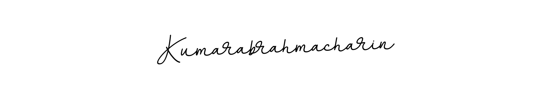 Use a signature maker to create a handwritten signature online. With this signature software, you can design (BallpointsItalic-DORy9) your own signature for name Kumarabrahmacharin. Kumarabrahmacharin signature style 11 images and pictures png