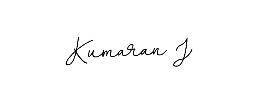 Design your own signature with our free online signature maker. With this signature software, you can create a handwritten (BallpointsItalic-DORy9) signature for name Kumaran J. Kumaran J signature style 11 images and pictures png