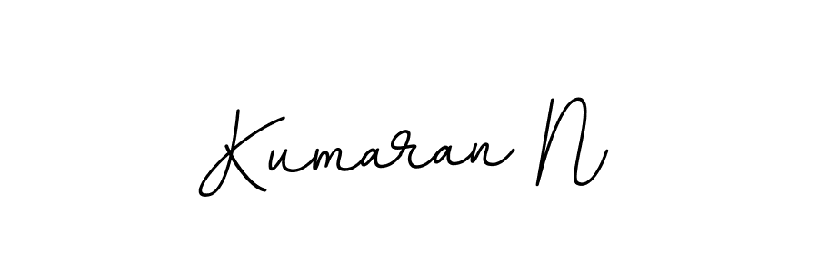 Use a signature maker to create a handwritten signature online. With this signature software, you can design (BallpointsItalic-DORy9) your own signature for name Kumaran N. Kumaran N signature style 11 images and pictures png