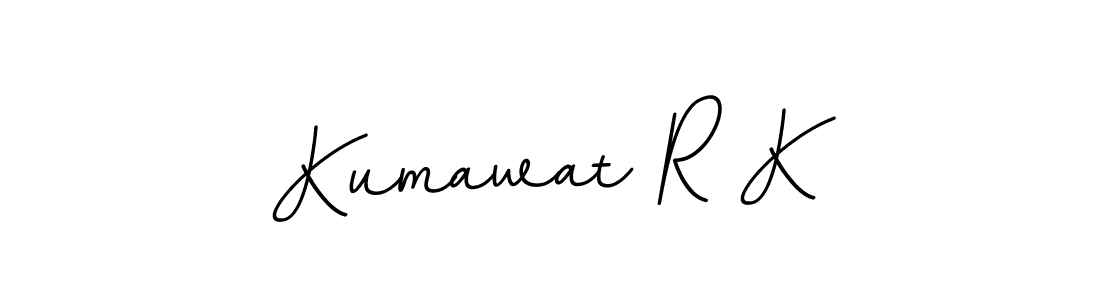 Design your own signature with our free online signature maker. With this signature software, you can create a handwritten (BallpointsItalic-DORy9) signature for name Kumawat R K. Kumawat R K signature style 11 images and pictures png