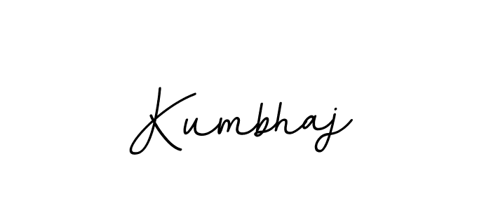 Use a signature maker to create a handwritten signature online. With this signature software, you can design (BallpointsItalic-DORy9) your own signature for name Kumbhaj. Kumbhaj signature style 11 images and pictures png