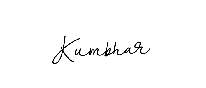 Kumbhar stylish signature style. Best Handwritten Sign (BallpointsItalic-DORy9) for my name. Handwritten Signature Collection Ideas for my name Kumbhar. Kumbhar signature style 11 images and pictures png