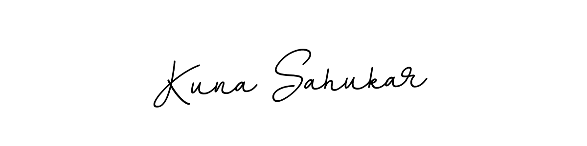 The best way (BallpointsItalic-DORy9) to make a short signature is to pick only two or three words in your name. The name Kuna Sahukar include a total of six letters. For converting this name. Kuna Sahukar signature style 11 images and pictures png