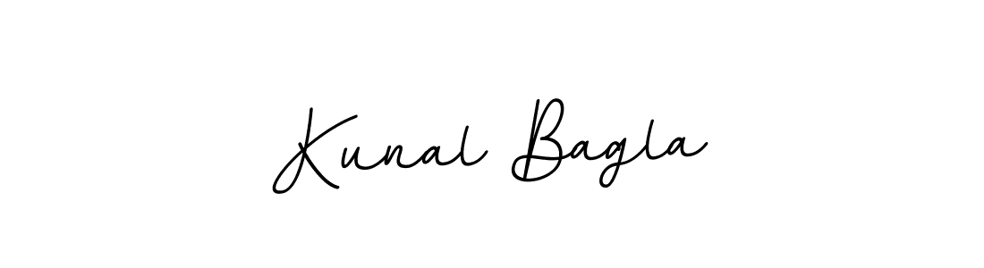 How to make Kunal Bagla name signature. Use BallpointsItalic-DORy9 style for creating short signs online. This is the latest handwritten sign. Kunal Bagla signature style 11 images and pictures png