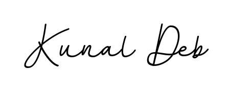 A sleek calligraphic signature for name Kunal Deb utilizing BallpointsItalic-DORy9 styling. Great for adding personal signatures to photos and art. Kunal Deb signature style 11 images and pictures png