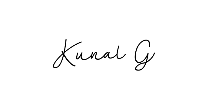 The best way (BallpointsItalic-DORy9) to make a short signature is to pick only two or three words in your name. The name Kunal G include a total of six letters. For converting this name. Kunal G signature style 11 images and pictures png