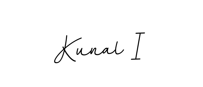 Create a beautiful signature design for name Kunal I. With this signature (BallpointsItalic-DORy9) fonts, you can make a handwritten signature for free. Kunal I signature style 11 images and pictures png