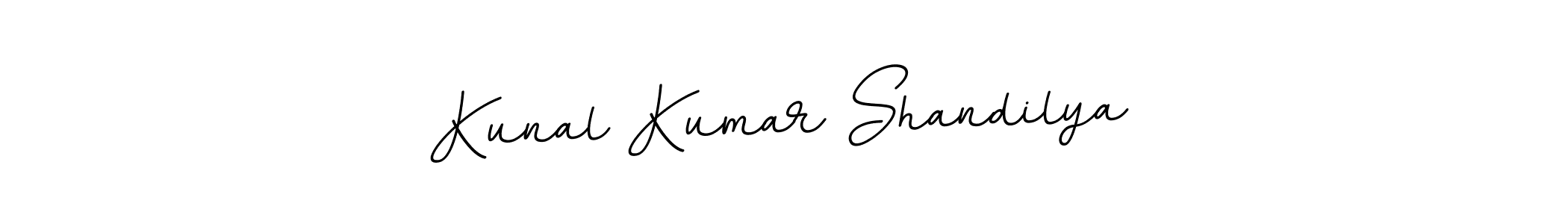 Make a beautiful signature design for name Kunal Kumar Shandilya. With this signature (BallpointsItalic-DORy9) style, you can create a handwritten signature for free. Kunal Kumar Shandilya signature style 11 images and pictures png