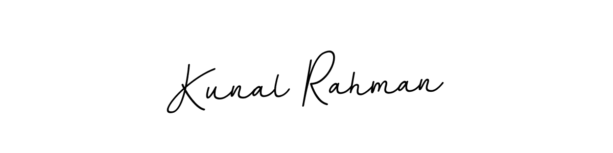 It looks lik you need a new signature style for name Kunal Rahman. Design unique handwritten (BallpointsItalic-DORy9) signature with our free signature maker in just a few clicks. Kunal Rahman signature style 11 images and pictures png