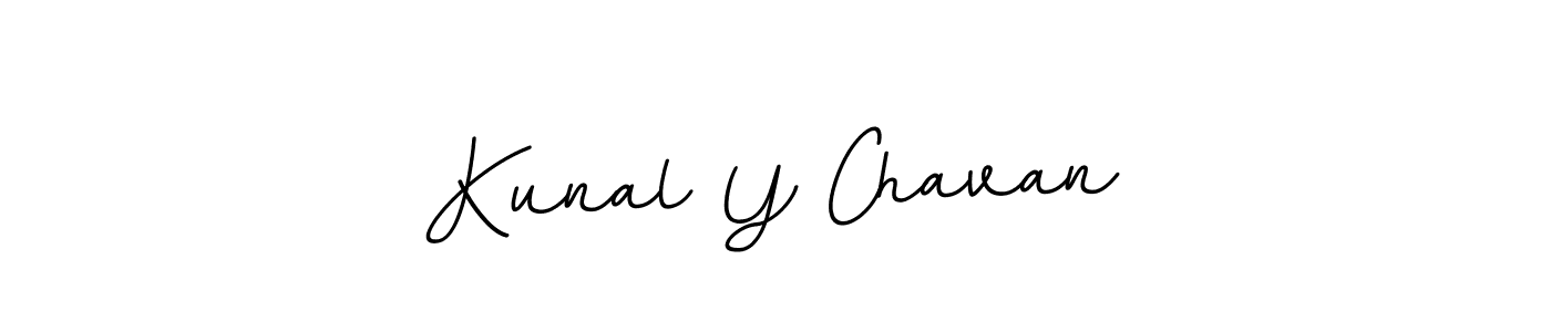 You should practise on your own different ways (BallpointsItalic-DORy9) to write your name (Kunal Y Chavan) in signature. don't let someone else do it for you. Kunal Y Chavan signature style 11 images and pictures png