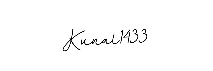 It looks lik you need a new signature style for name Kunal1433. Design unique handwritten (BallpointsItalic-DORy9) signature with our free signature maker in just a few clicks. Kunal1433 signature style 11 images and pictures png