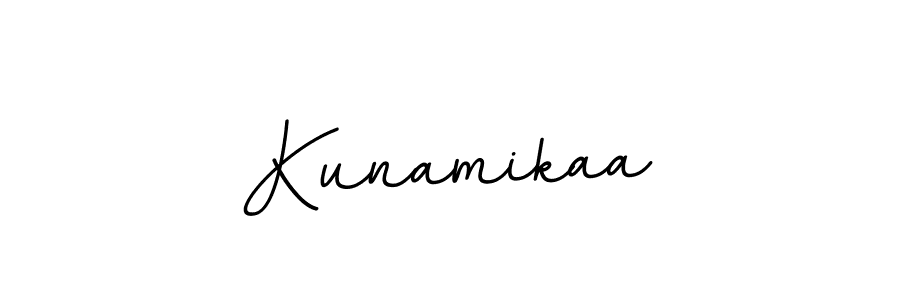 Make a beautiful signature design for name Kunamikaa. With this signature (BallpointsItalic-DORy9) style, you can create a handwritten signature for free. Kunamikaa signature style 11 images and pictures png
