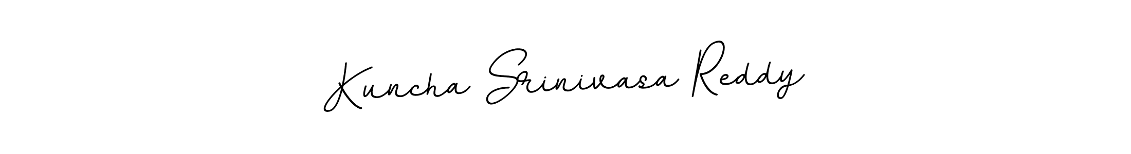 How to make Kuncha Srinivasa Reddy name signature. Use BallpointsItalic-DORy9 style for creating short signs online. This is the latest handwritten sign. Kuncha Srinivasa Reddy signature style 11 images and pictures png