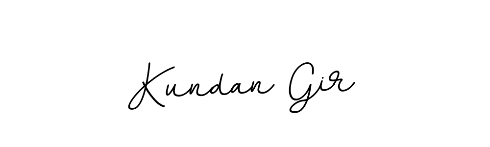 How to make Kundan Gir name signature. Use BallpointsItalic-DORy9 style for creating short signs online. This is the latest handwritten sign. Kundan Gir signature style 11 images and pictures png