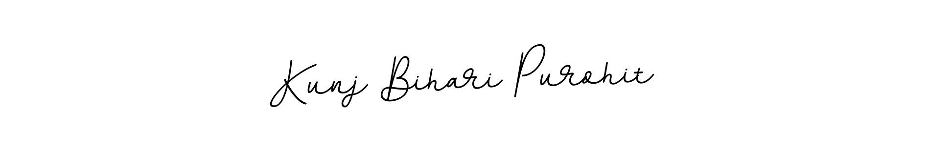 Kunj Bihari Purohit stylish signature style. Best Handwritten Sign (BallpointsItalic-DORy9) for my name. Handwritten Signature Collection Ideas for my name Kunj Bihari Purohit. Kunj Bihari Purohit signature style 11 images and pictures png