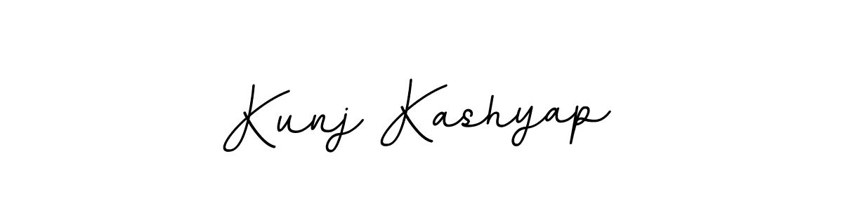 Create a beautiful signature design for name Kunj Kashyap. With this signature (BallpointsItalic-DORy9) fonts, you can make a handwritten signature for free. Kunj Kashyap signature style 11 images and pictures png