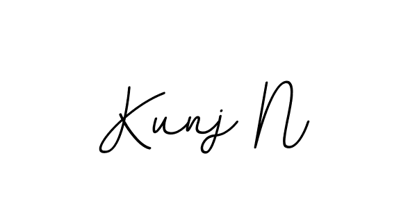 It looks lik you need a new signature style for name Kunj N. Design unique handwritten (BallpointsItalic-DORy9) signature with our free signature maker in just a few clicks. Kunj N signature style 11 images and pictures png