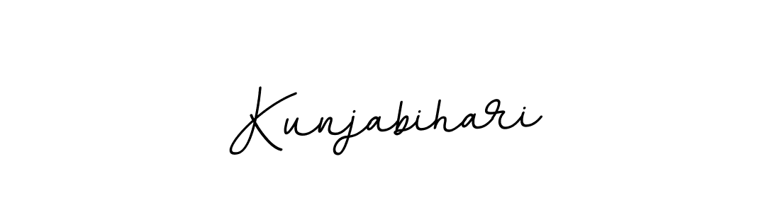 Create a beautiful signature design for name Kunjabihari. With this signature (BallpointsItalic-DORy9) fonts, you can make a handwritten signature for free. Kunjabihari signature style 11 images and pictures png