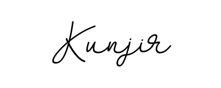 Generate high-definition signature styles for Kunjir. The BallpointsItalic-DORy9 typeface ensures crisp legibility and sophisticated design. Kunjir signature style 11 images and pictures png