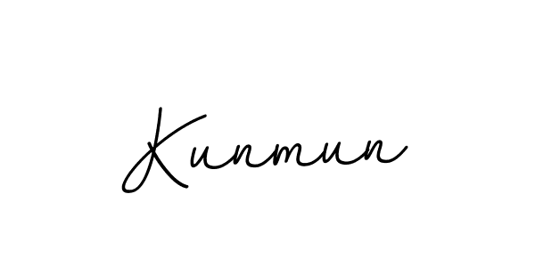 How to make Kunmun name signature. Use BallpointsItalic-DORy9 style for creating short signs online. This is the latest handwritten sign. Kunmun signature style 11 images and pictures png