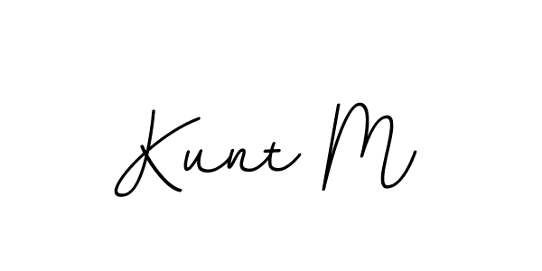 Kunt M stylish signature style. Best Handwritten Sign (BallpointsItalic-DORy9) for my name. Handwritten Signature Collection Ideas for my name Kunt M. Kunt M signature style 11 images and pictures png